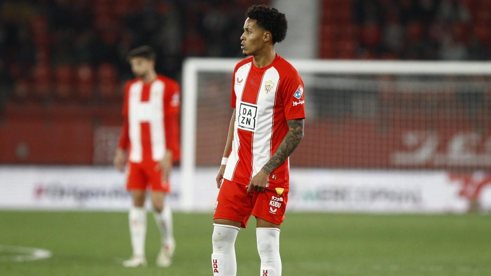 Lázaro Vinicius, en el duelo ante el Elche.