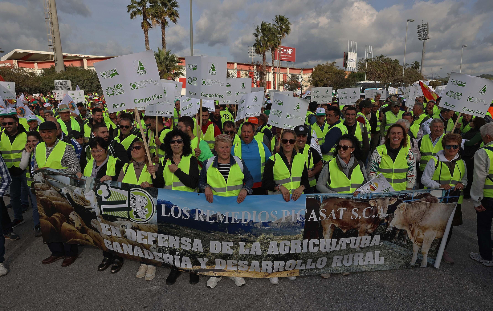 Imágenes de las protestas de los agricultores en Algeciras