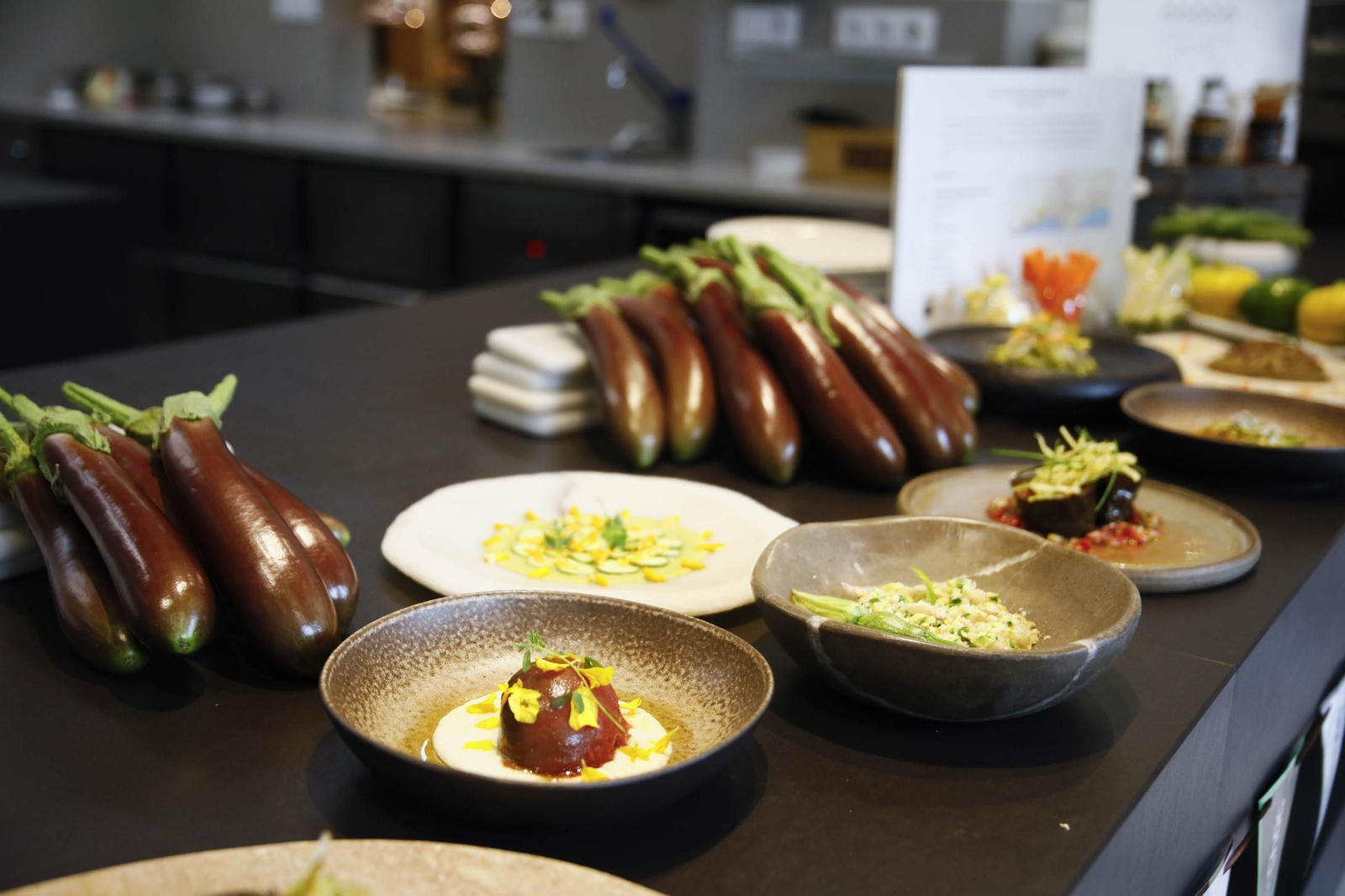 Las imágenes de una nueva variedad de berenjena en Almería