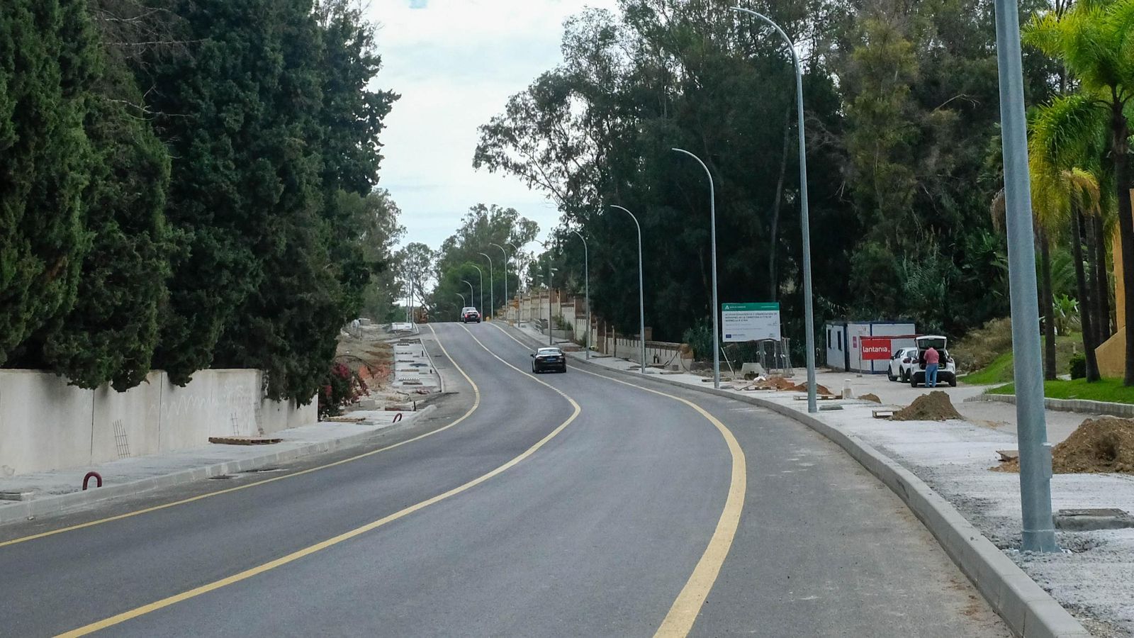 Vista de la carretera de Istan.