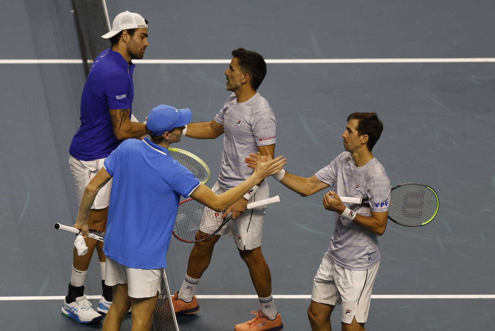 El doble Italia-Argentina, en fotos
