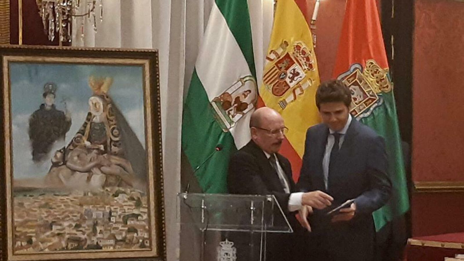 Fernando Díaz de la Guardia fue el pregonero de exaltación de la Patrona