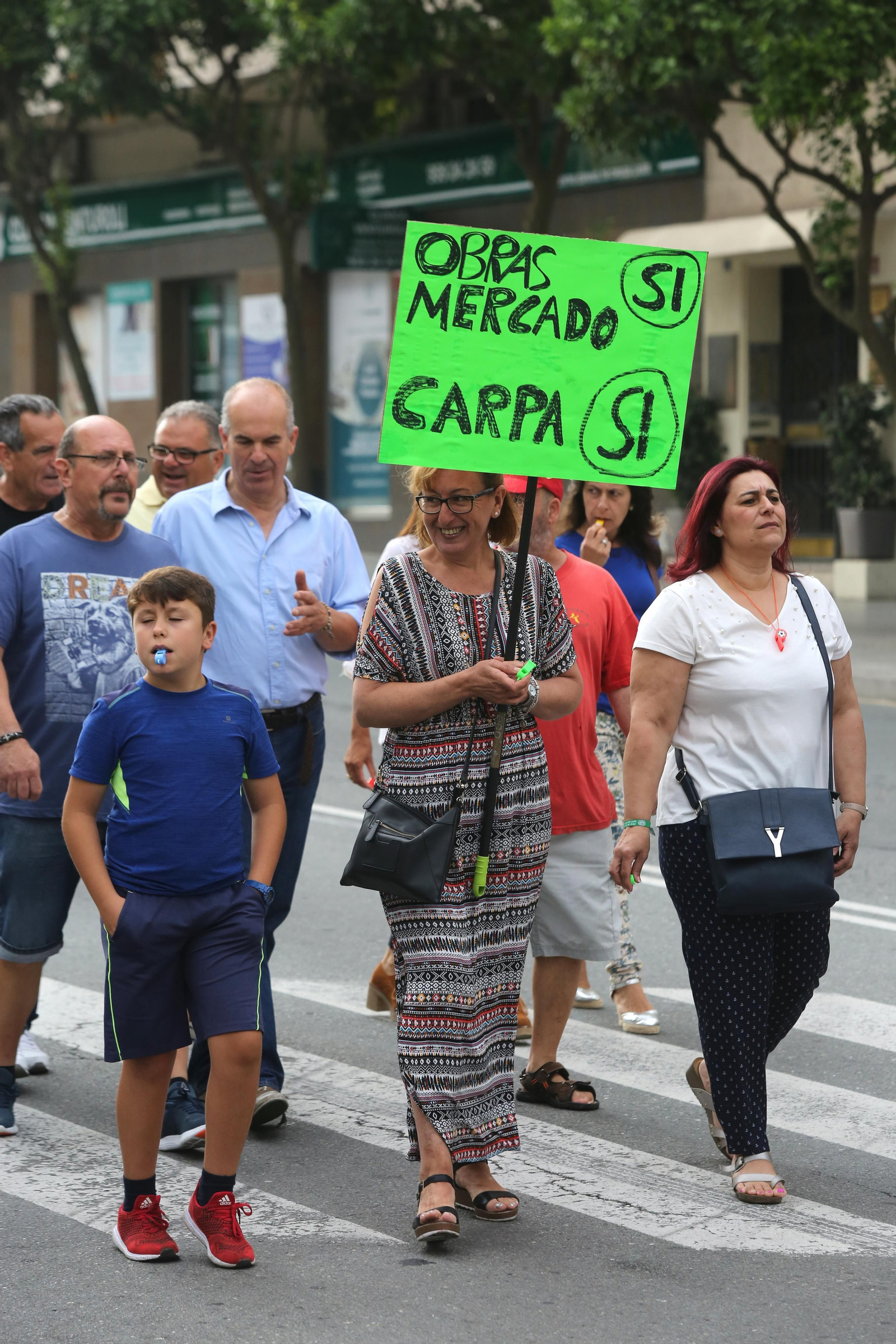 Más imágenes de la protesta de los minoristas del mercado de San Sebastián