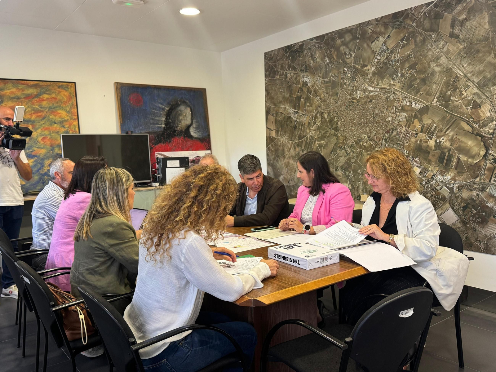 Mesa de trabajo de Fomento para la redacción del Plan de Ordenación Urbana de Montilla.
