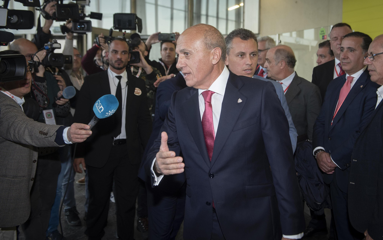 José María Del Nido llegando a la Junta de Accionistas