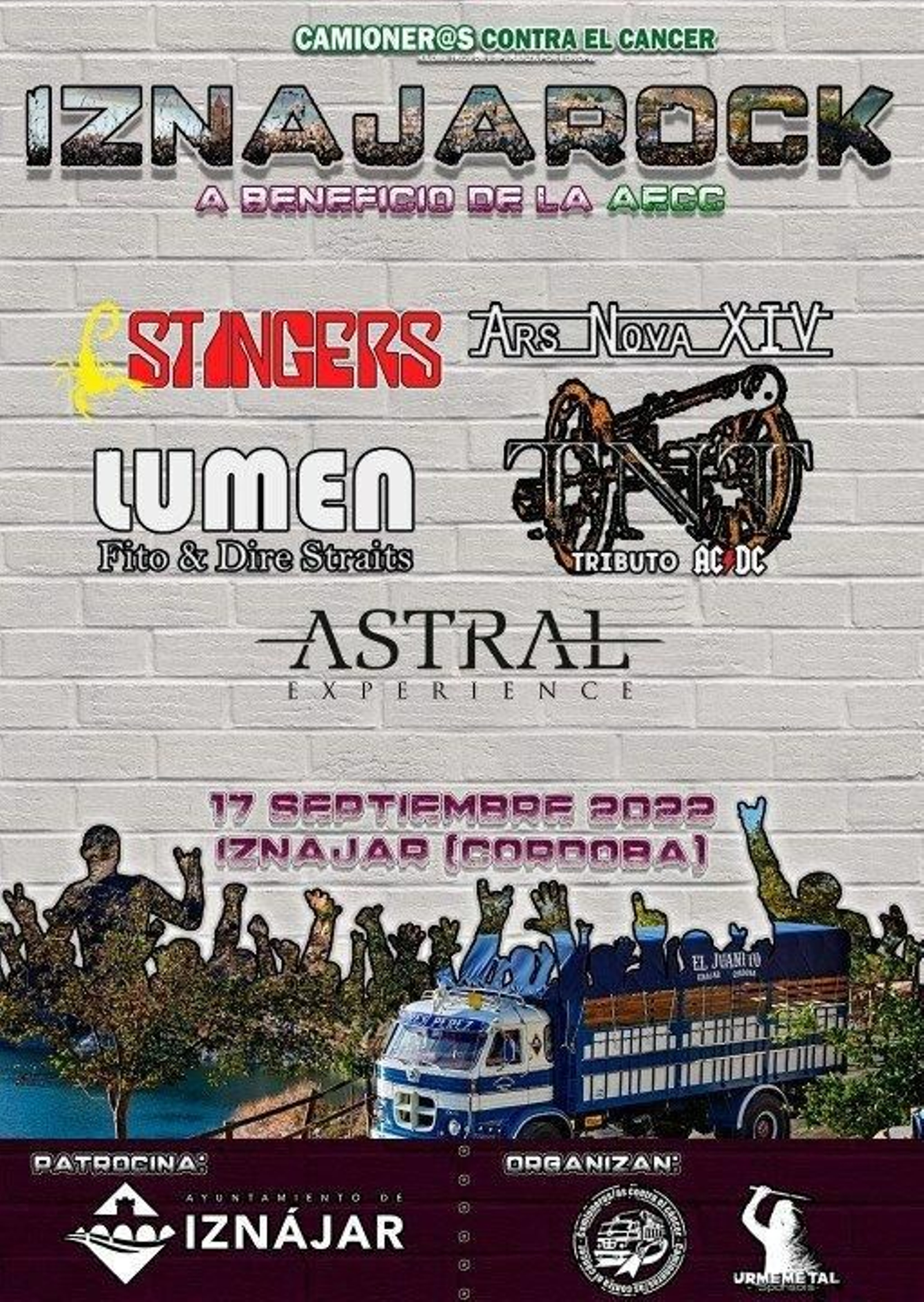 Cartel de la primera edición de Iznajarock.