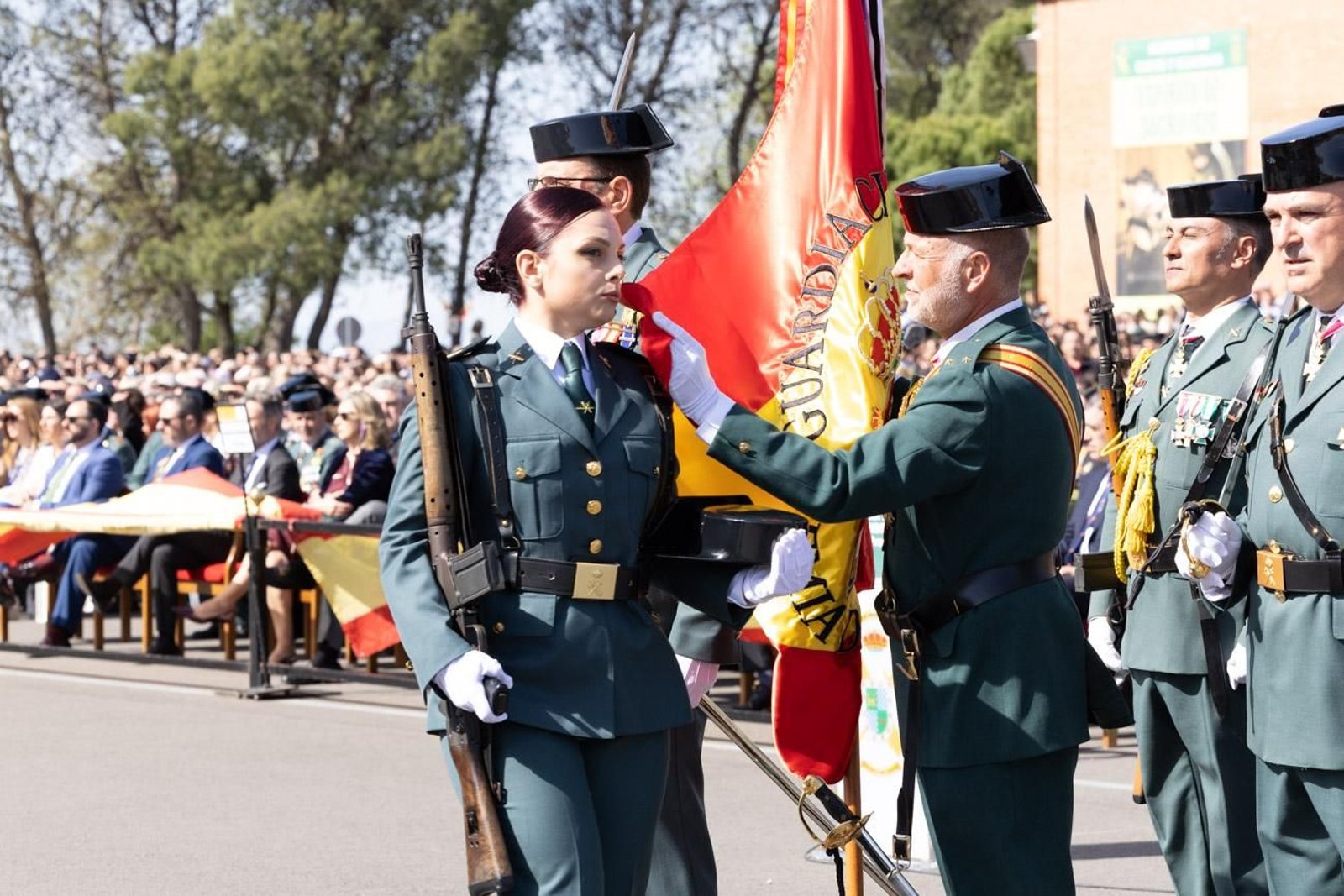 Acto de jura de bandera de la 130ª promoción de guardias civiles de la Academia de Baeza