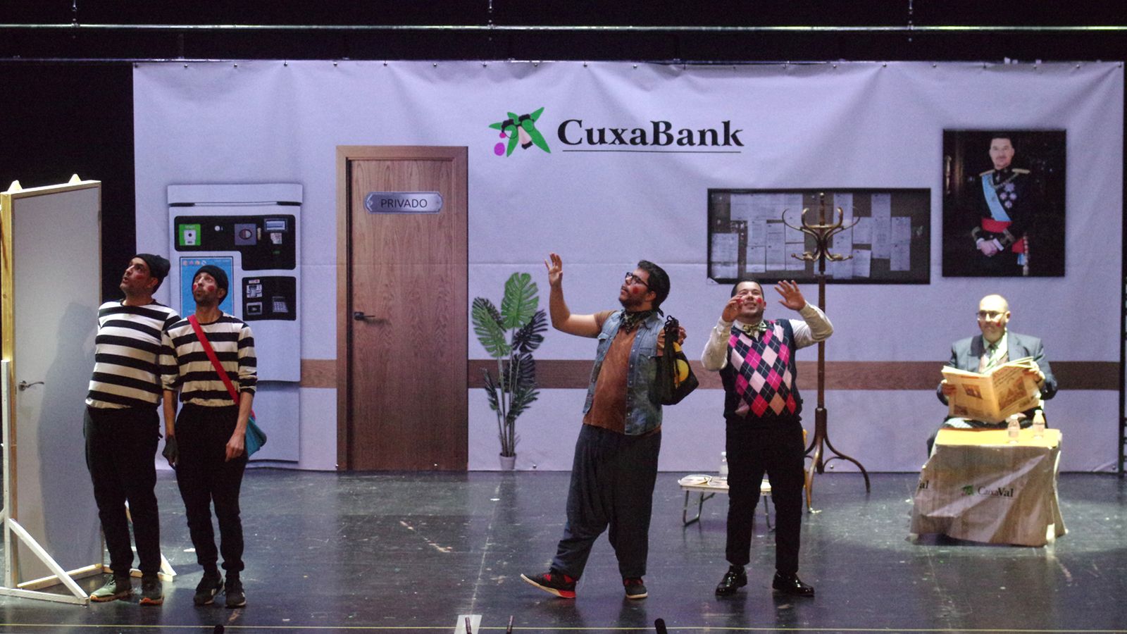 El cuarteto 'La banda Fongirola', en el Concurso de Málaga.