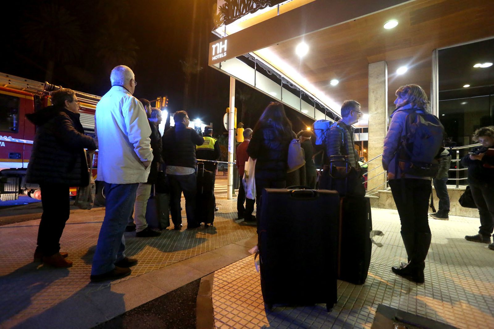 Incendio en el Hotel NH Luz en imágenes