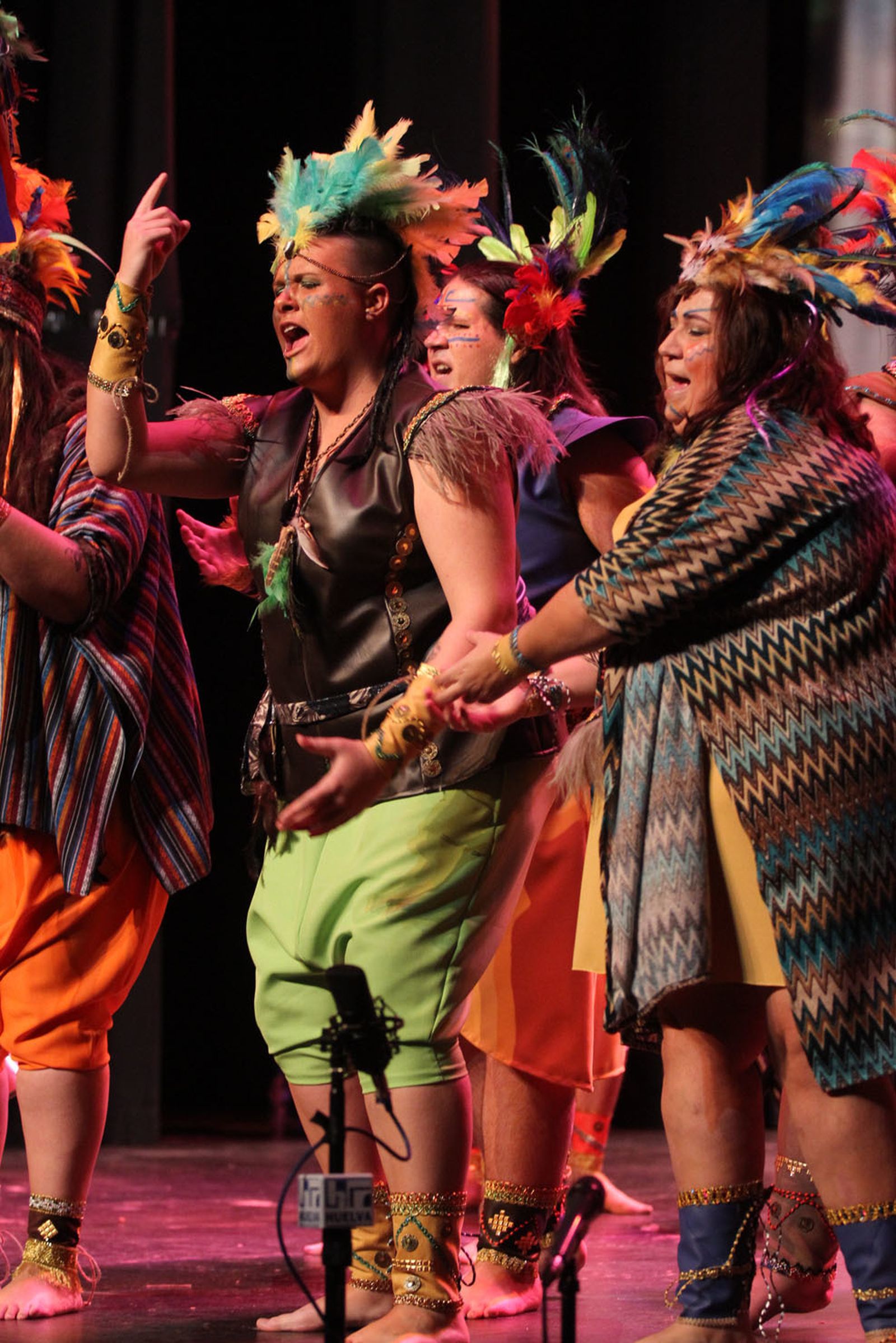 Imágenes del primer día de preliminares de concurso del Carnaval Colombino 2018