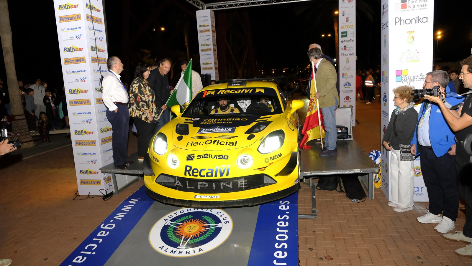 La salida de la 50 edición del Rallye Costa de Almería, en imágenes