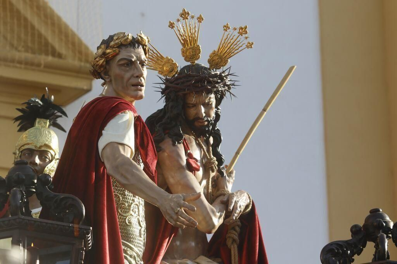 El Señor de los Afligidos de la Presentación al Pueblo, durante el pasado Sábado de Pasión.