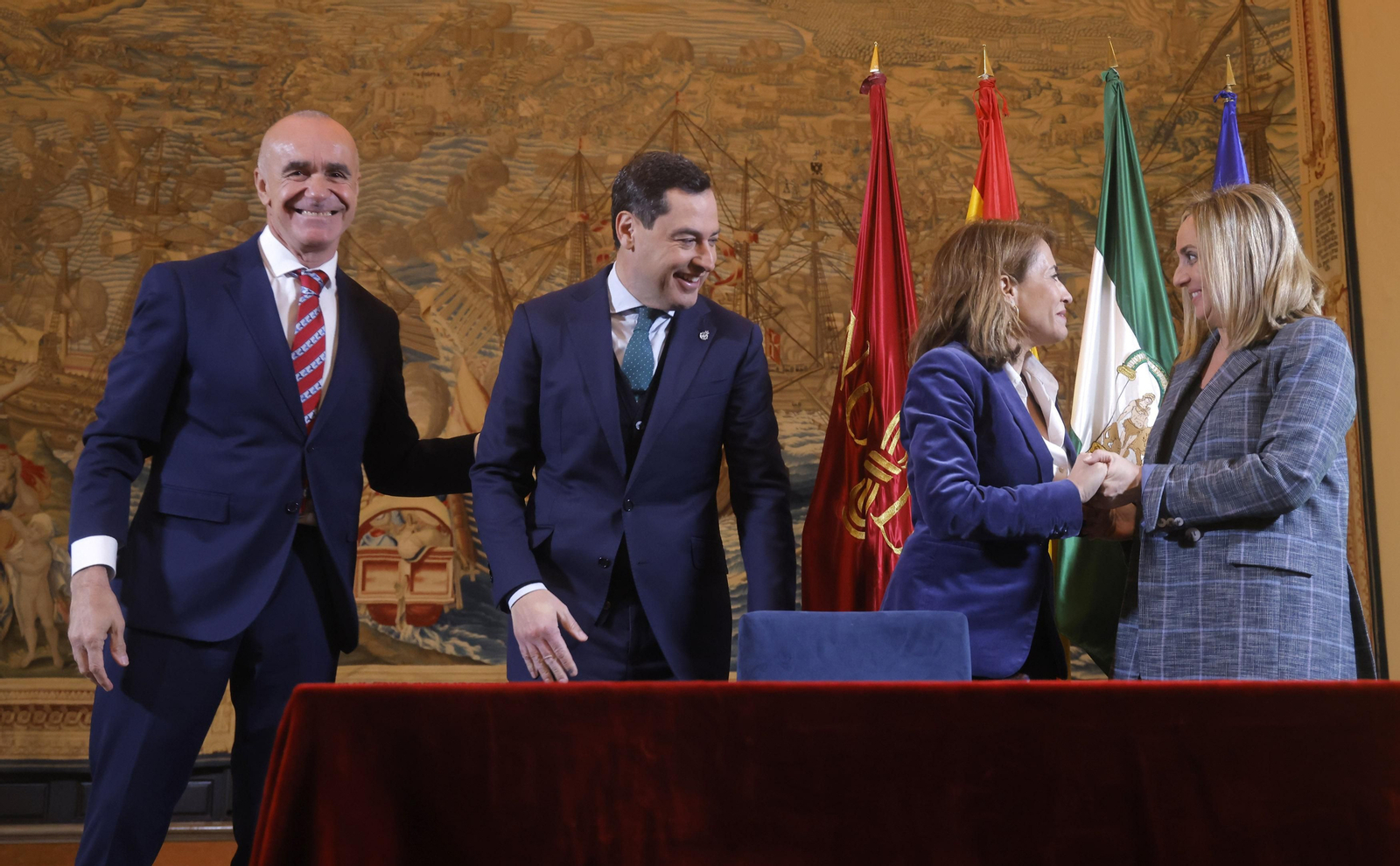 La firma histórica para construir la línea 3 del Metro de Sevilla, en imágenes