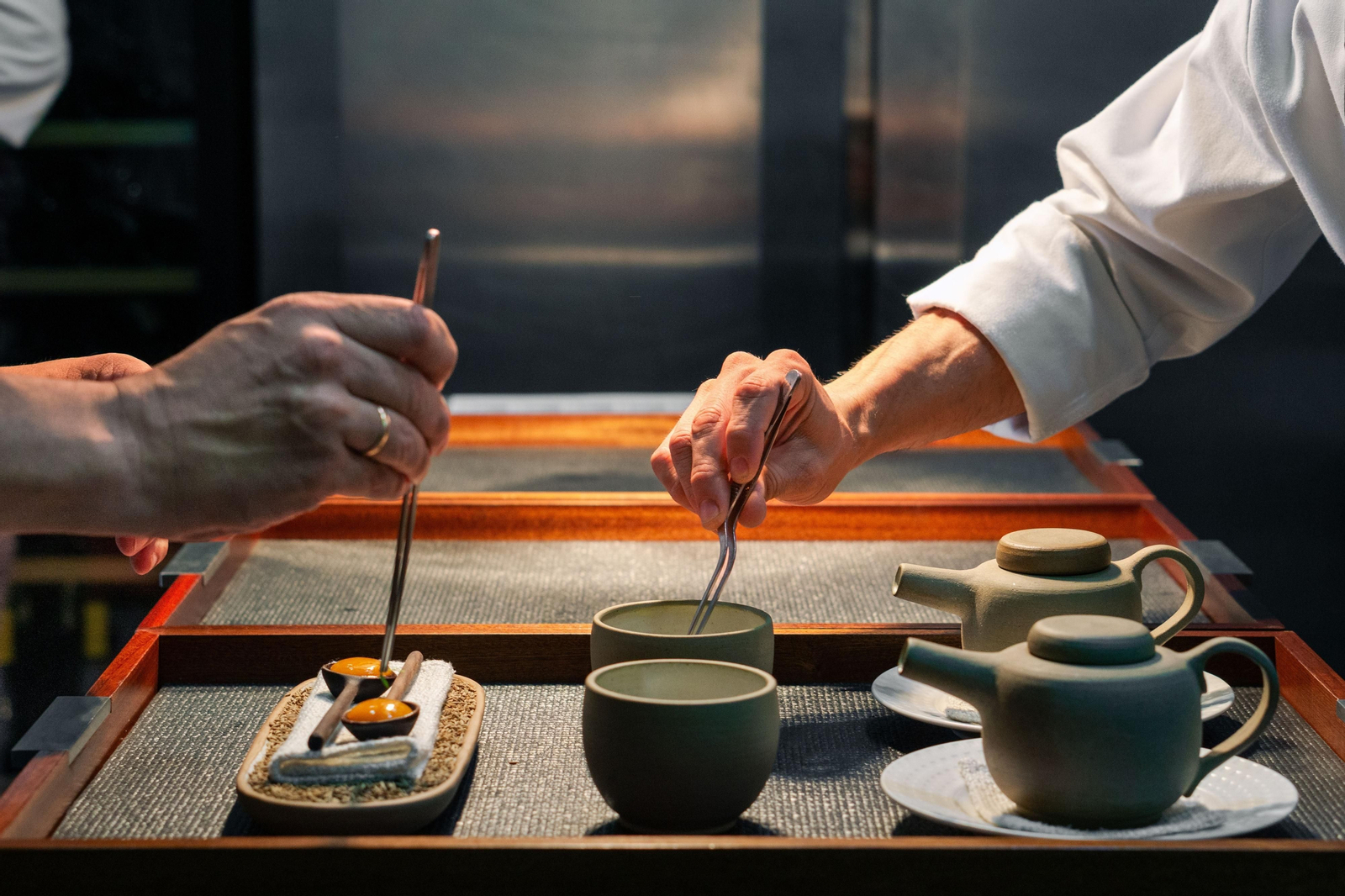 Uno de los pases del menú degustación de Mantúa 2024