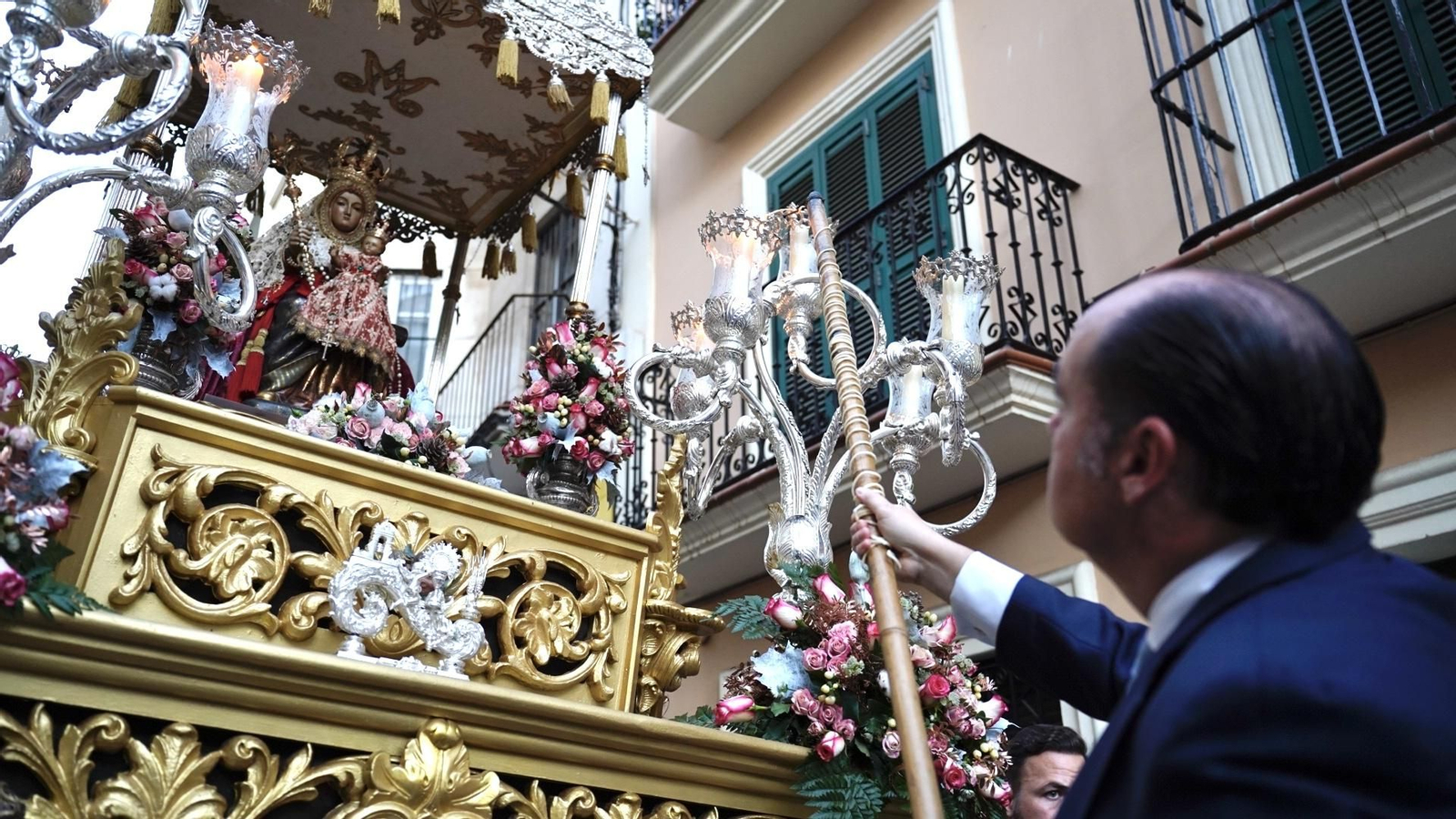 Fotografias de la procesión de la Virgen de Europa por las calles de Algeciras