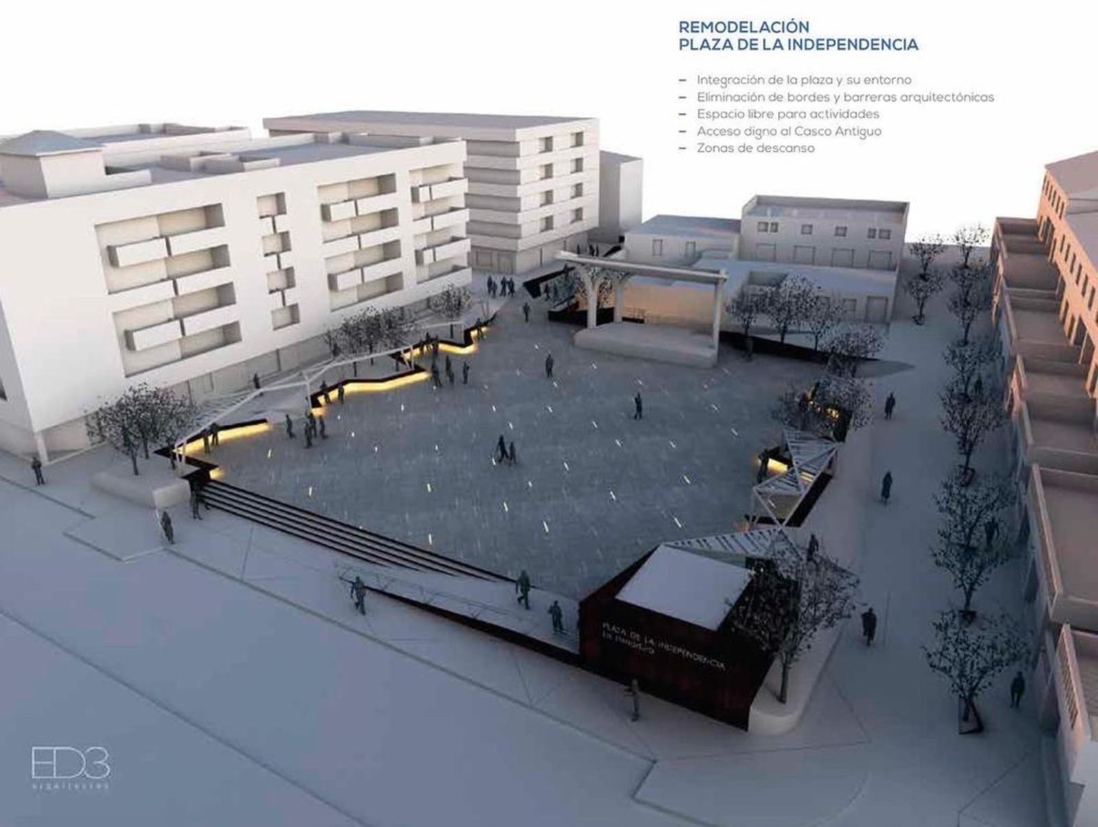 La Plaza de la Independencia de La Herradura y su estructura se 'cuela' en la campaña electoral de Almuñécar