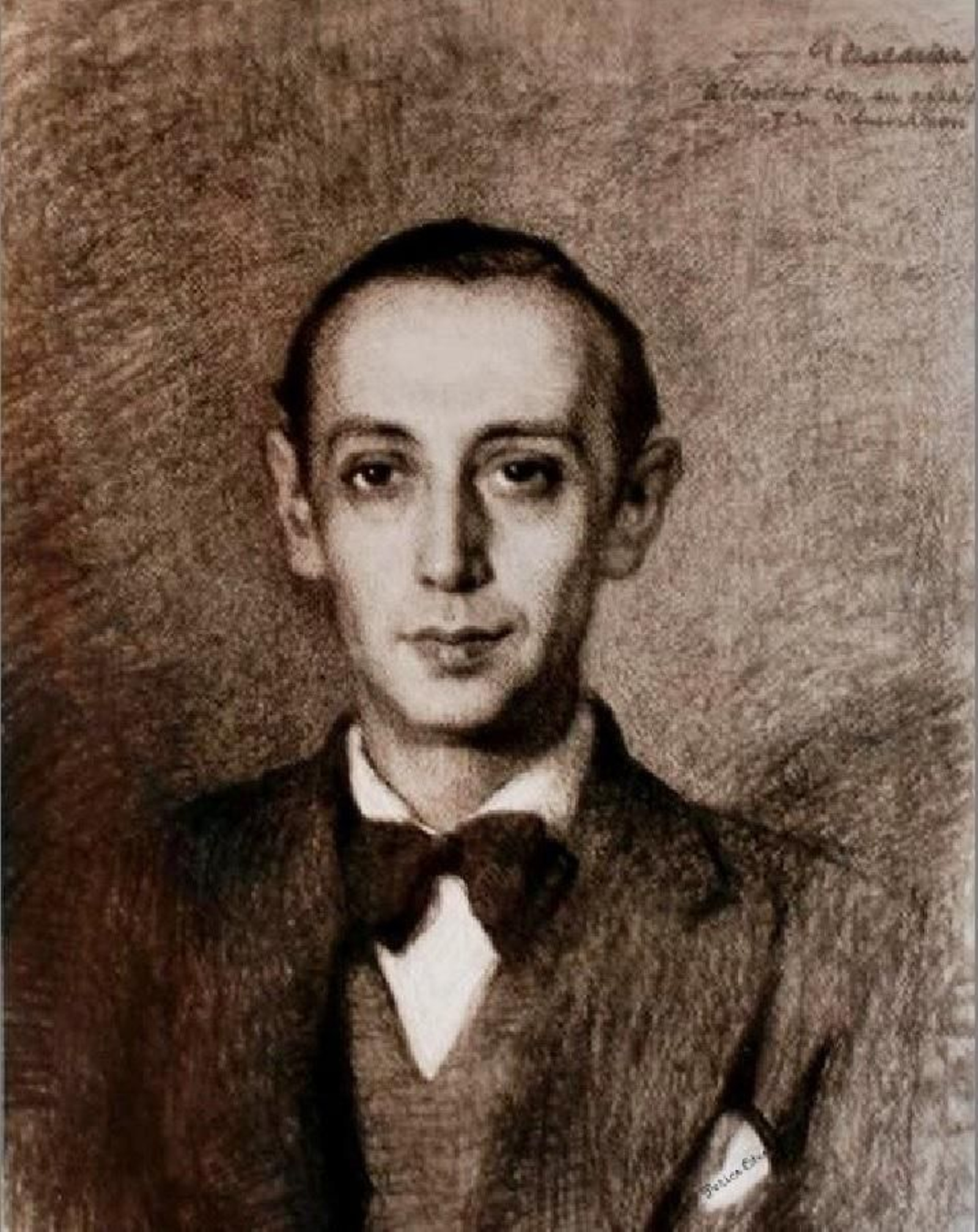 Retrato de Teodoro Miciano por Gustavo Bacarisas.