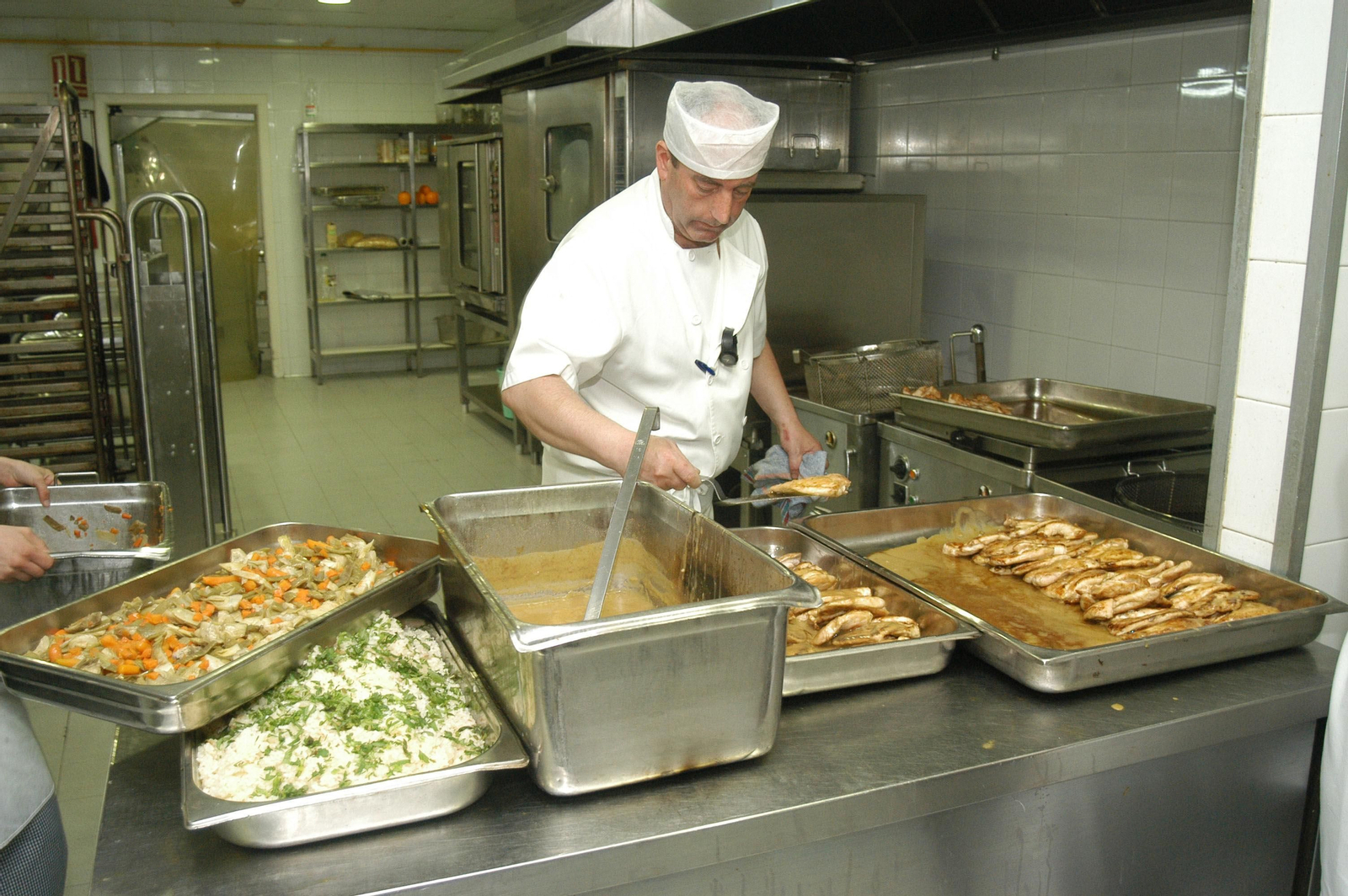 Preparación del menú en pasadas navidades.
