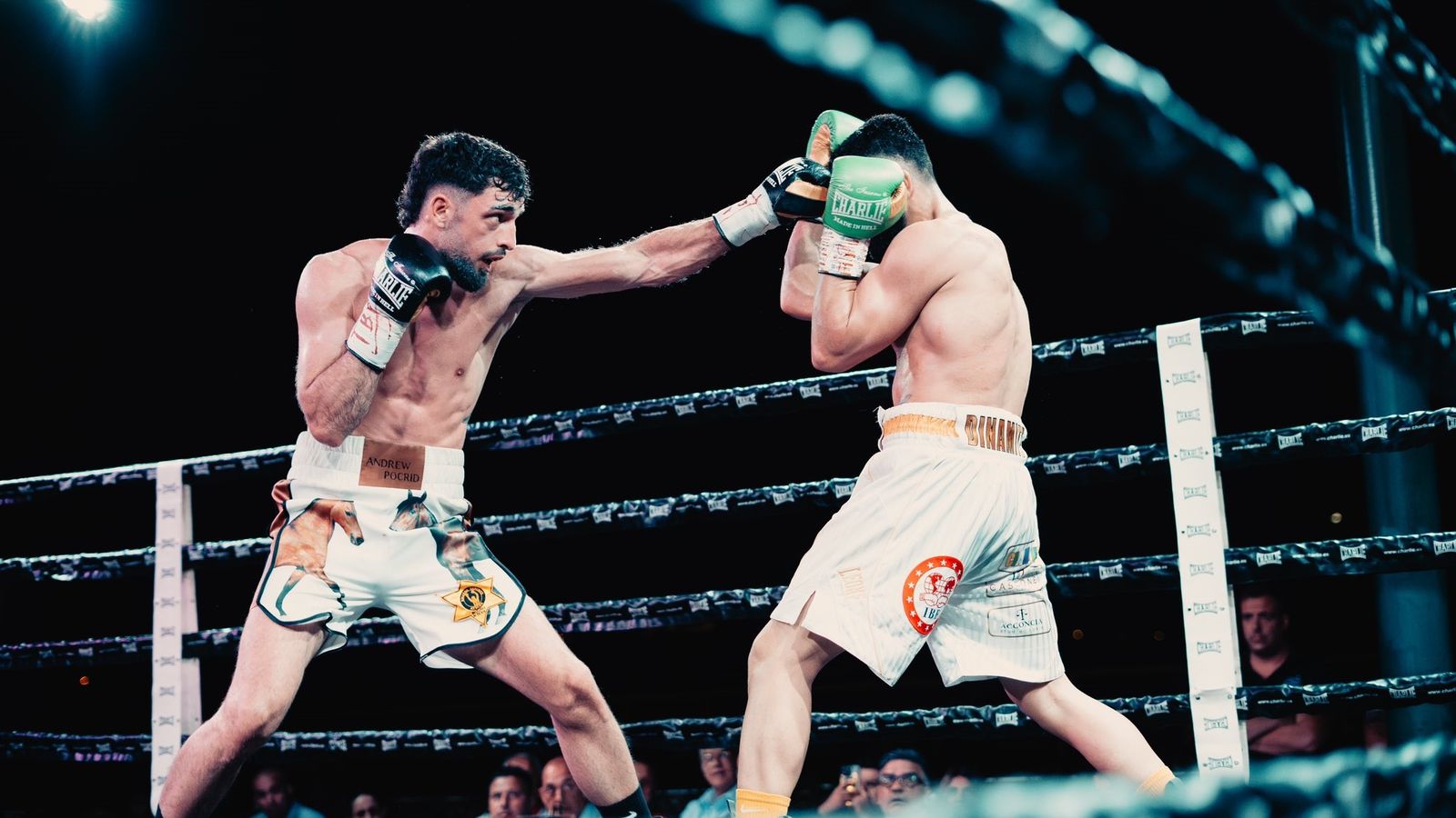 Navarro Jr., durante un combate.