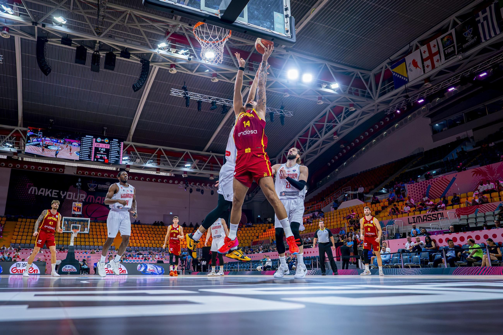 Las fotos del Georgia - España de baloncesto