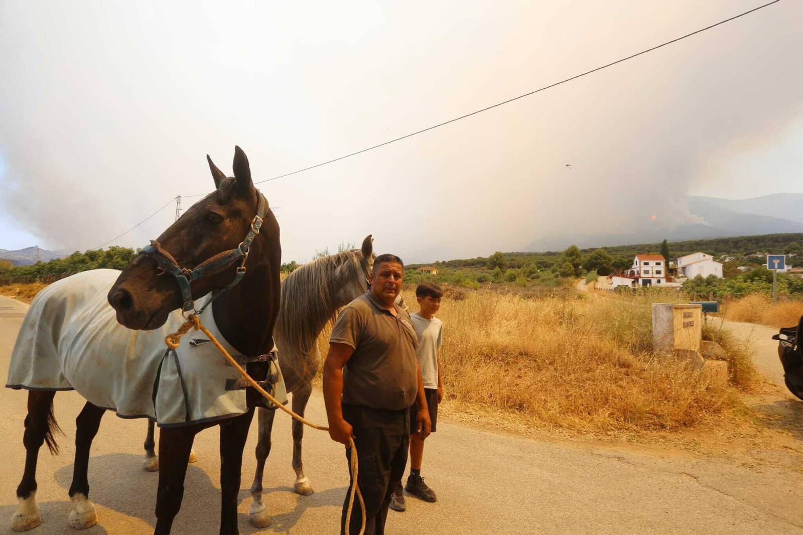 Incendio forestal en Mijas, en el paraje El Higuerón (fotos)
