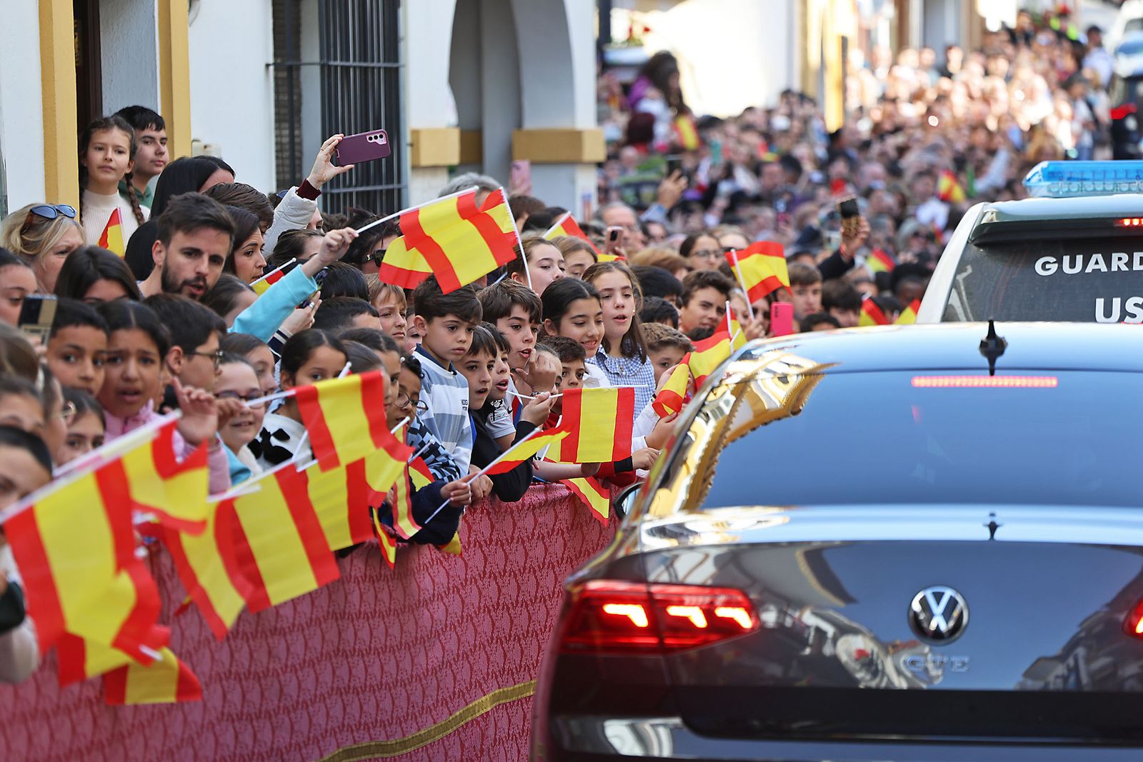 La llegada de S.M. el Rey Felipe VI a Palos de la Frontera, en fotografías