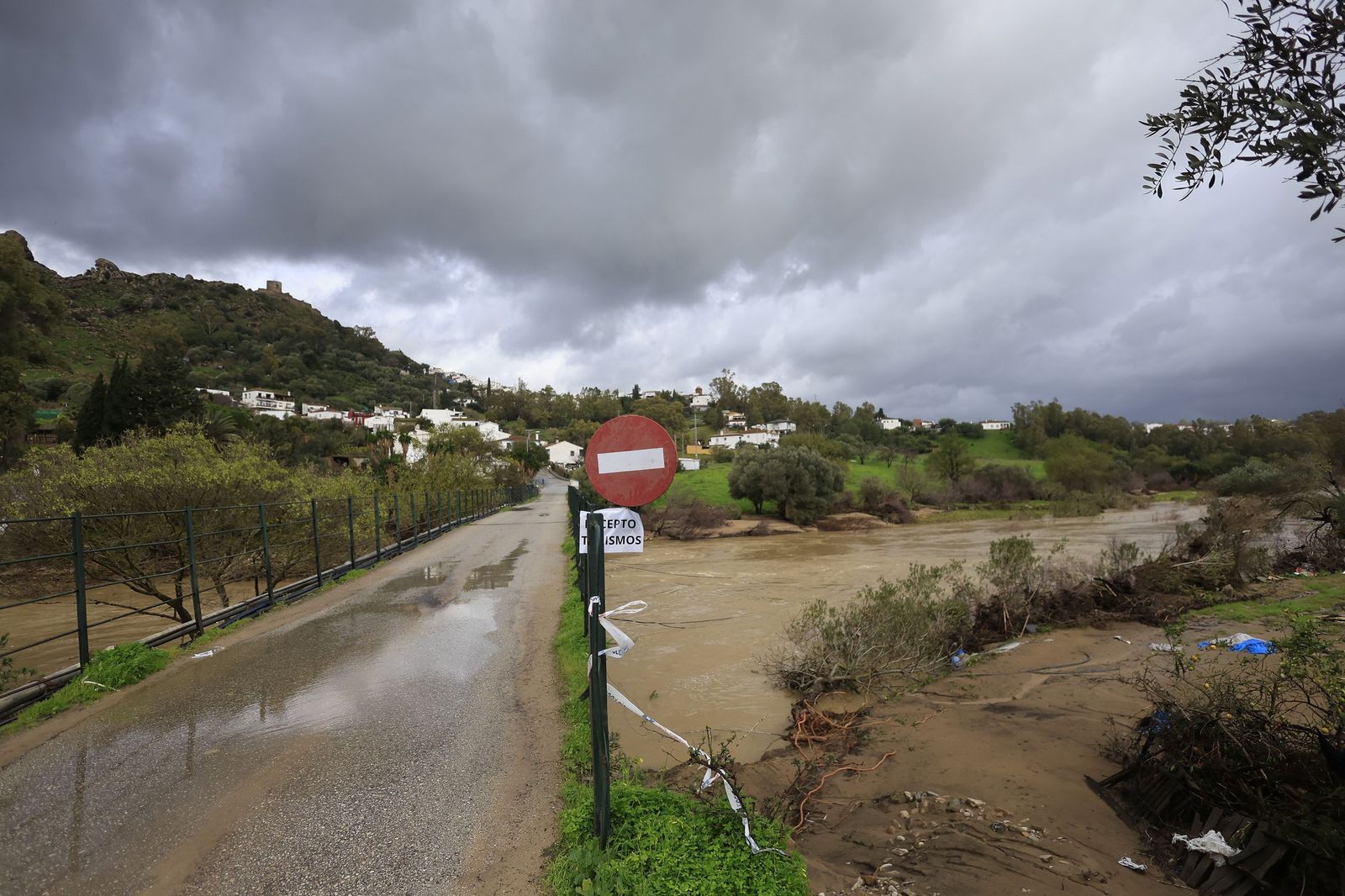 Fotos de San Martín del Tesorillo listo para la evacuación por la borrasca Marta
