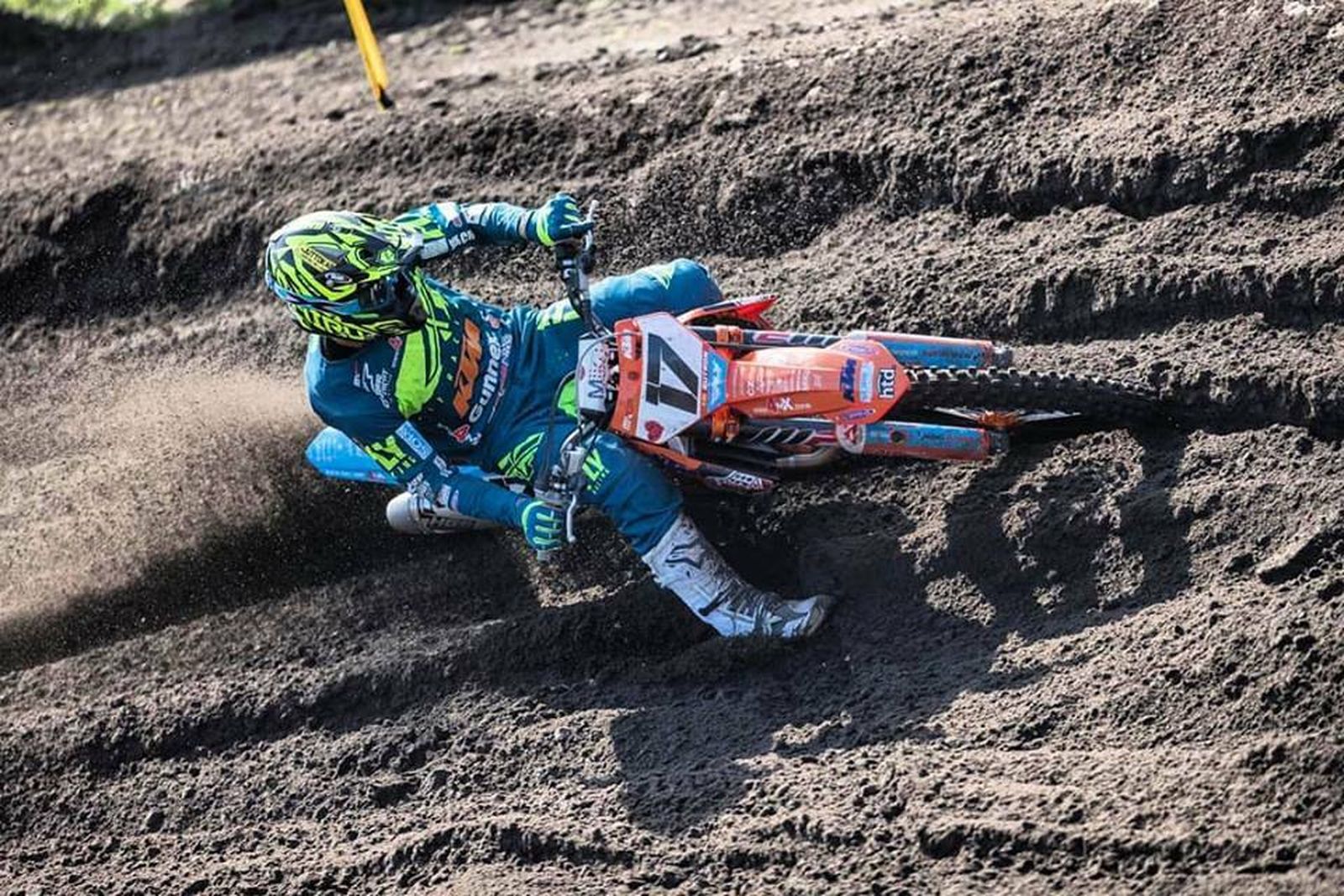 José Antonio Butrón, en acción durante la prueba holandesa.