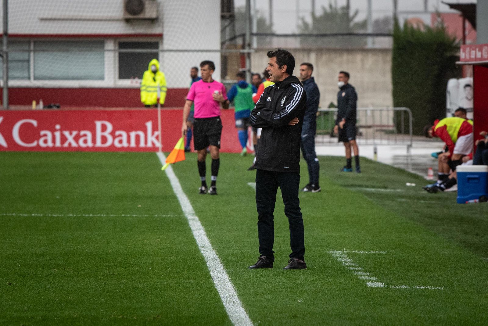 Alberto Gallego, durante un partido esta temporada.