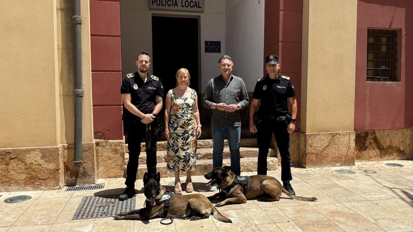 Kai y Kora son los nuevos agentes caninos de la Policía Local de Berja