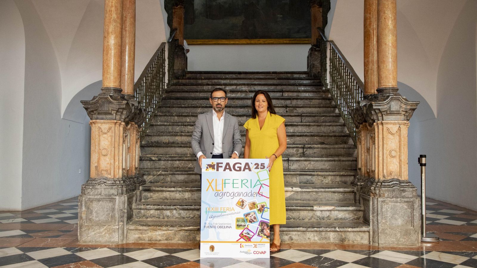 Félix Romero y Silvia Mellado, durante la presentación de FAGA 2025.
