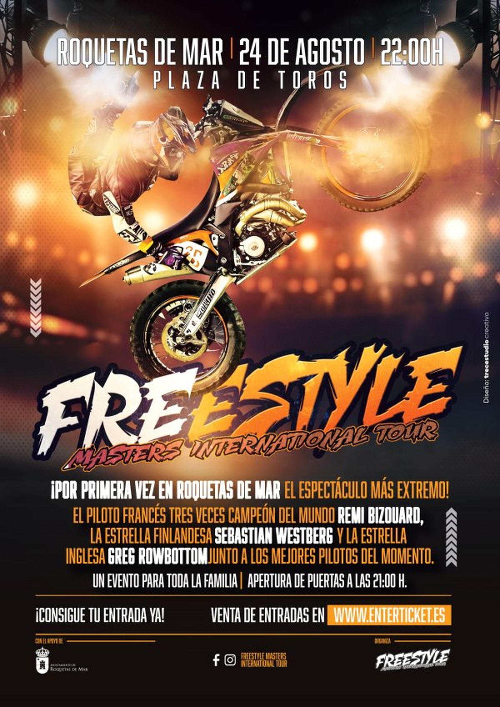 Cartel del Freestyle Masters International Tour de Roquetas dee Mar.