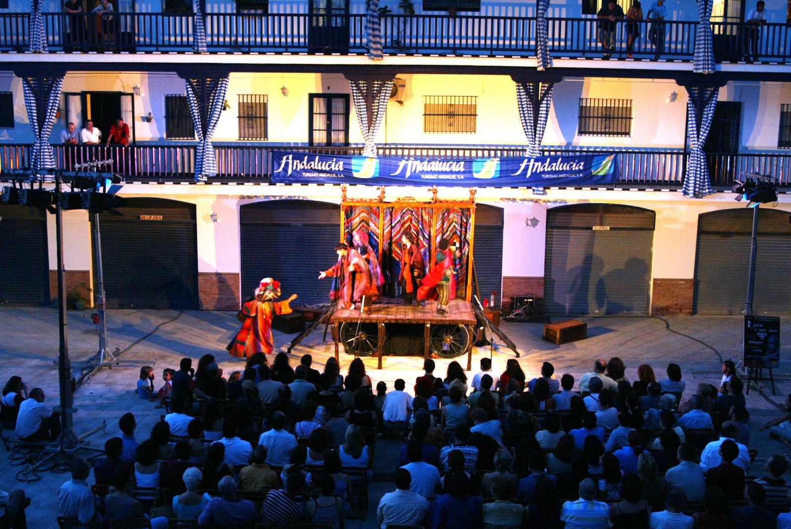 El patio del antiguo Hotel Triana, usado actualmente para espectáculos cuturales.