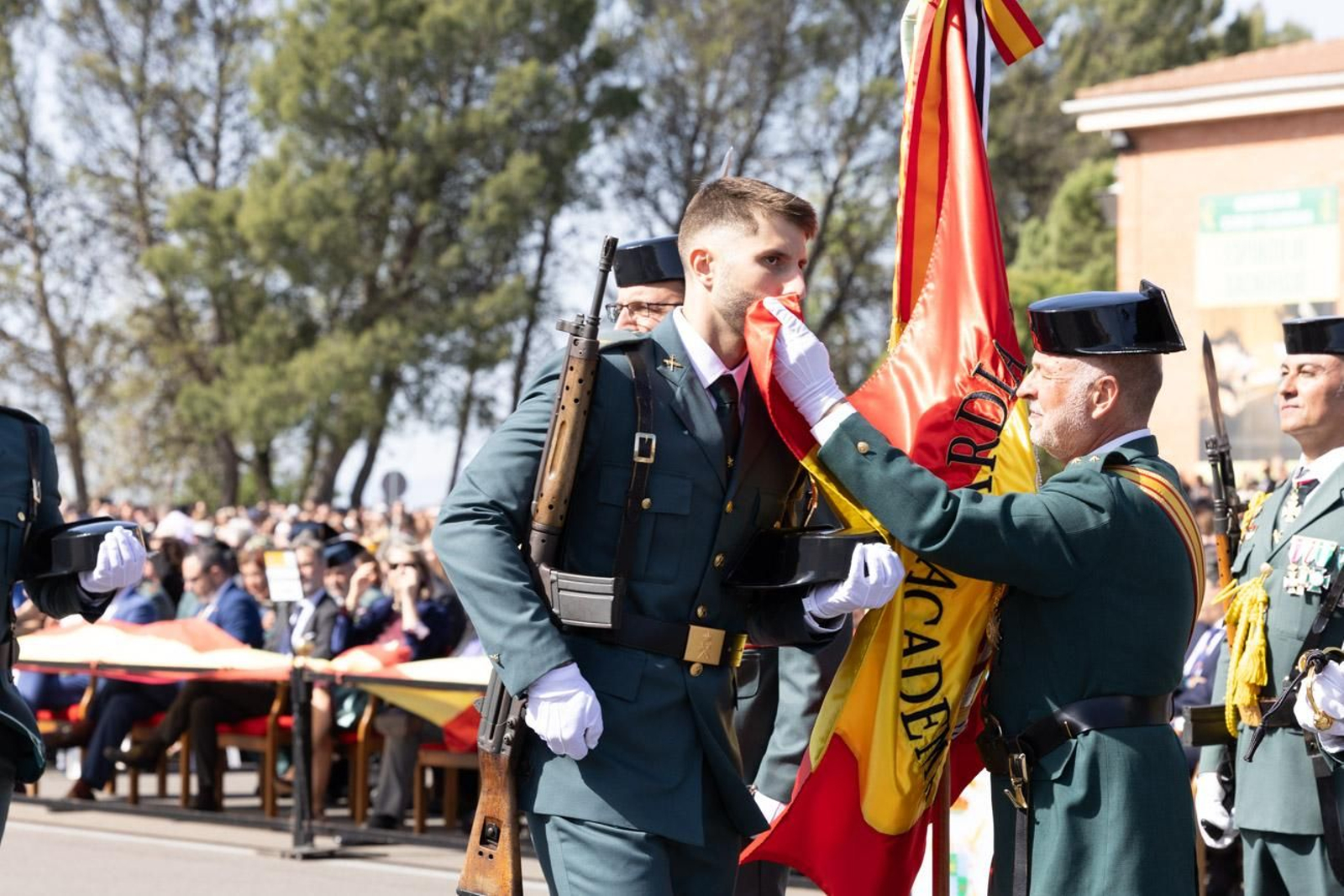Jura de bandera de la 130ª promoción de guardias civiles de la Academia de Baeza