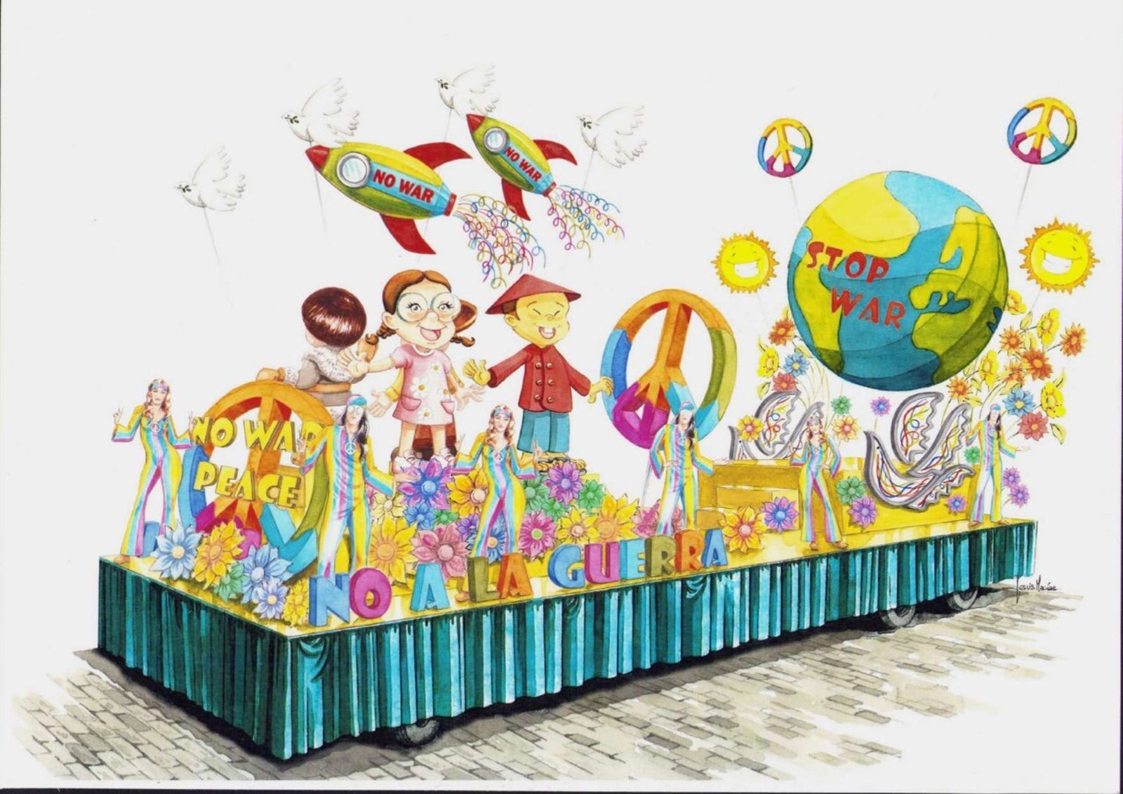 Así serán las carrozas de la Cabalgata del Carnaval de Cádiz