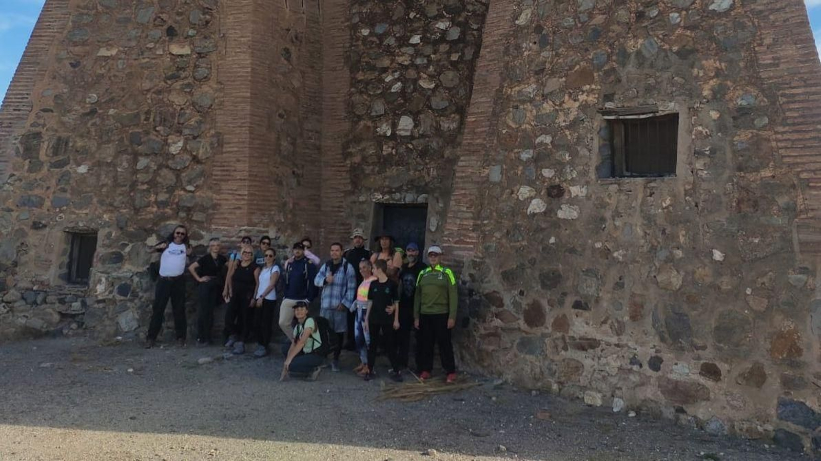 Participantes durante la ruta.