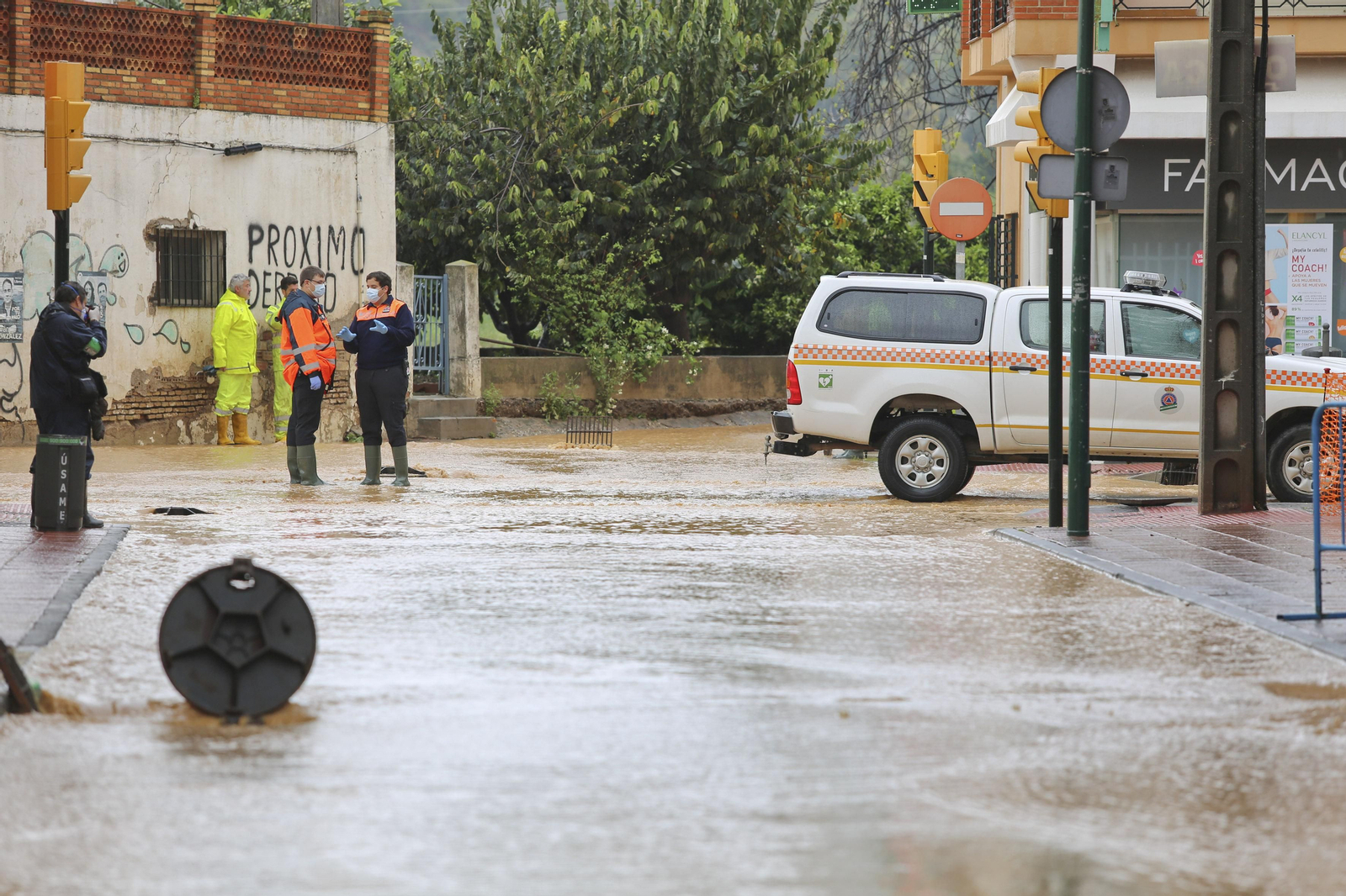 Campanillas anegada tras las lluvias, en fotos