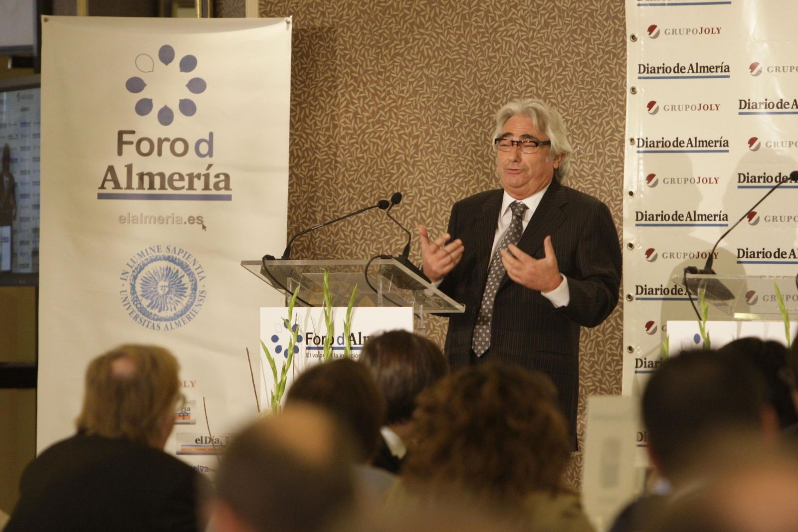 Manuel Lao Hernández, fundador de Cirsa, en una imagen de archivo durante un Foro de 'Diario de Almería'.