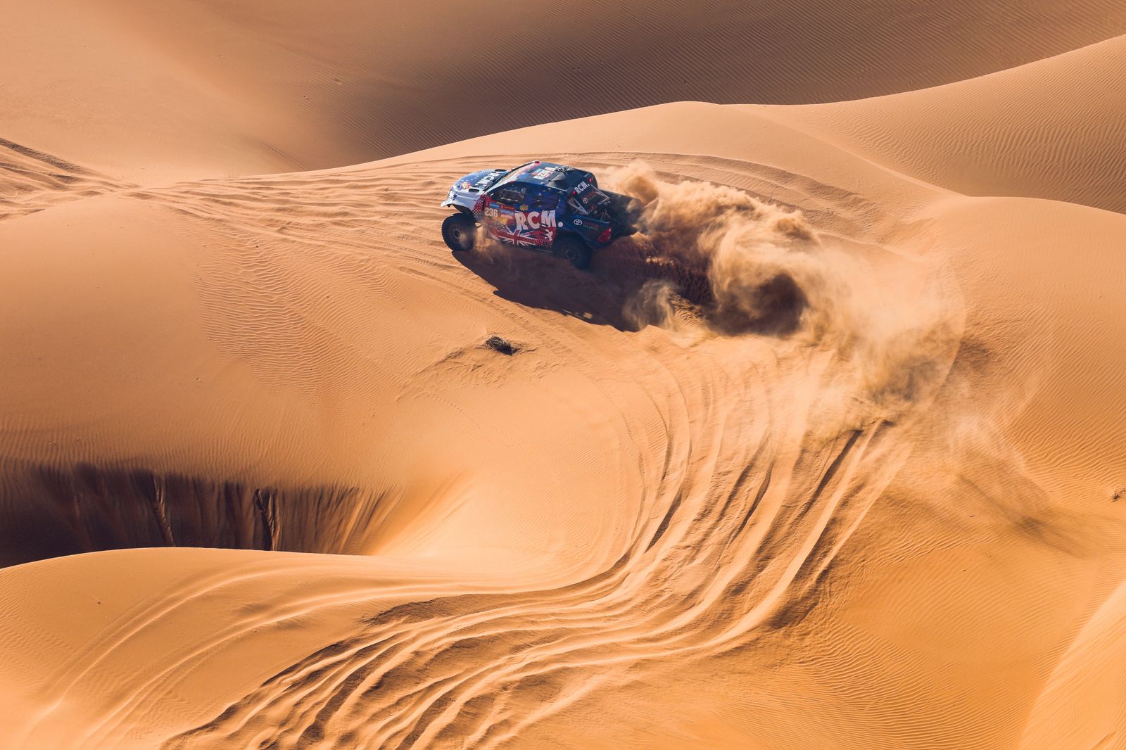 Las mejores fotos del Dakar por las dunas
