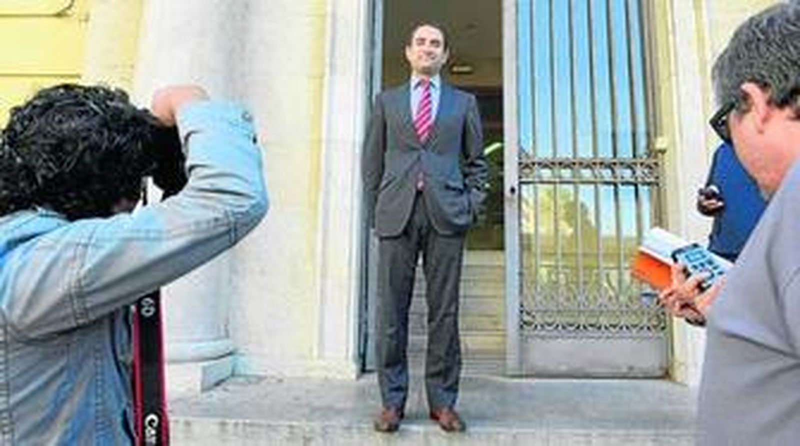 José David Sánchez de Medina, después de salir de la Audiencia Provincial sin cargos.