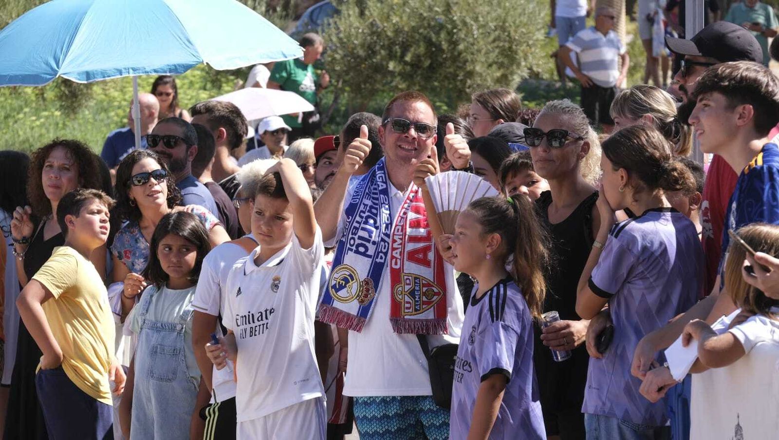 La llegada del Real Madrid a Almería en imágenes