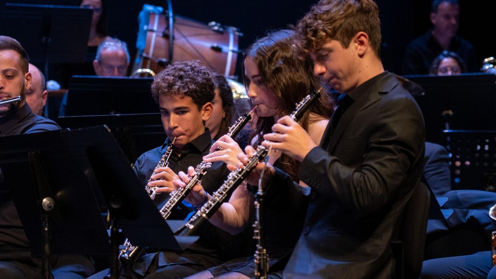 Los más jóvenes de la Unión Musical.