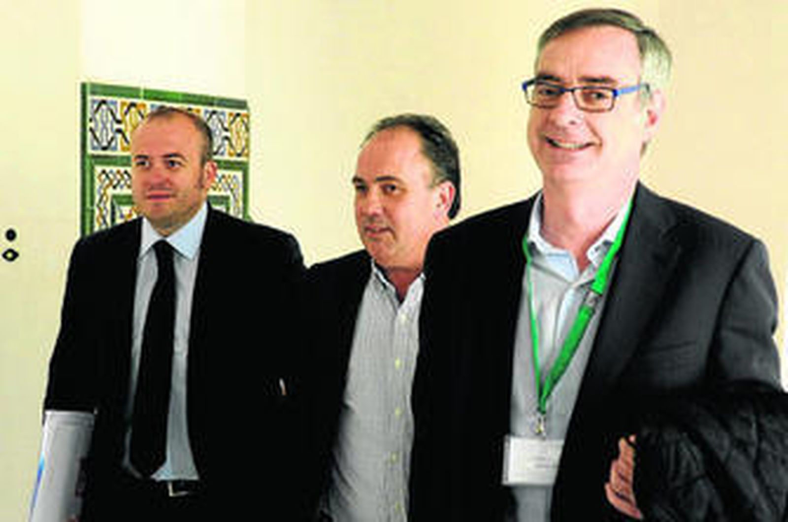 Los negociadores de Ciudadanos, Julio Díaz, Manuel Buzón y José Manuel Villegas.