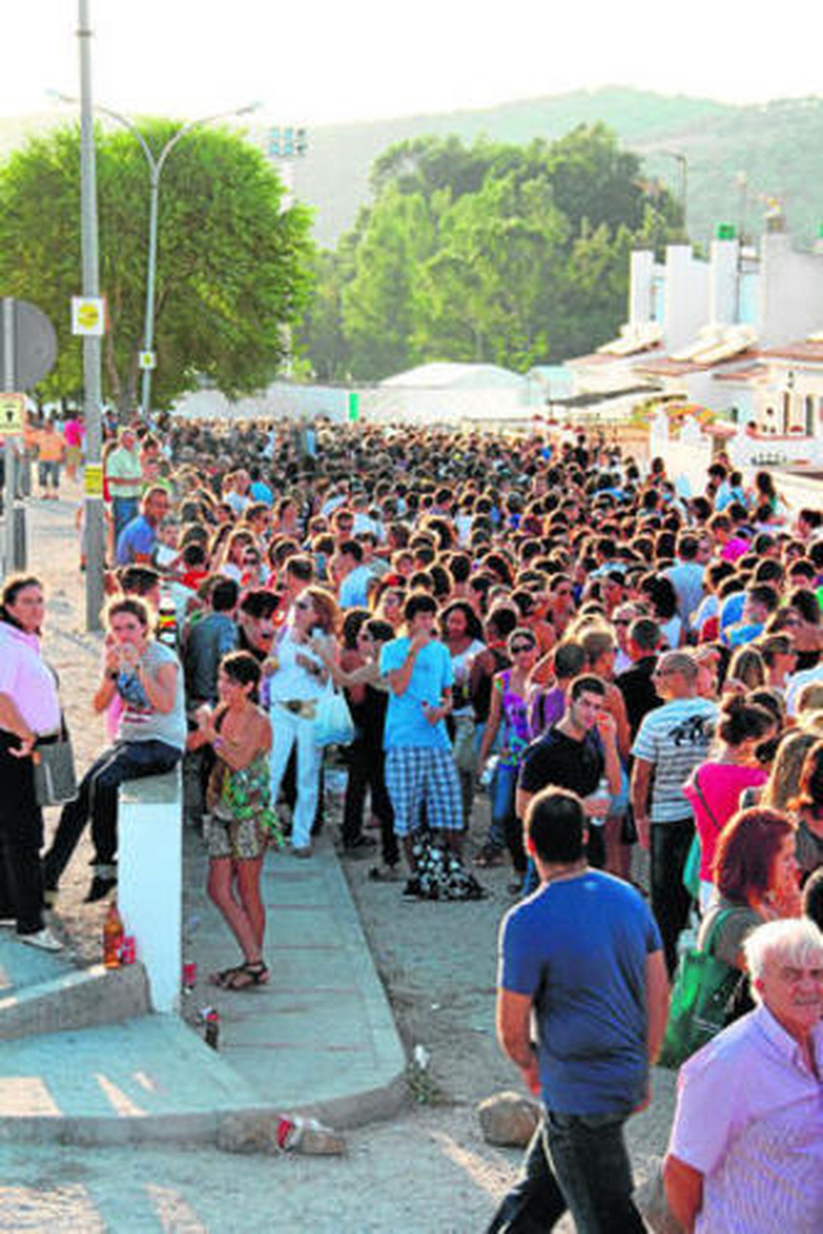 Una cola mal organizada