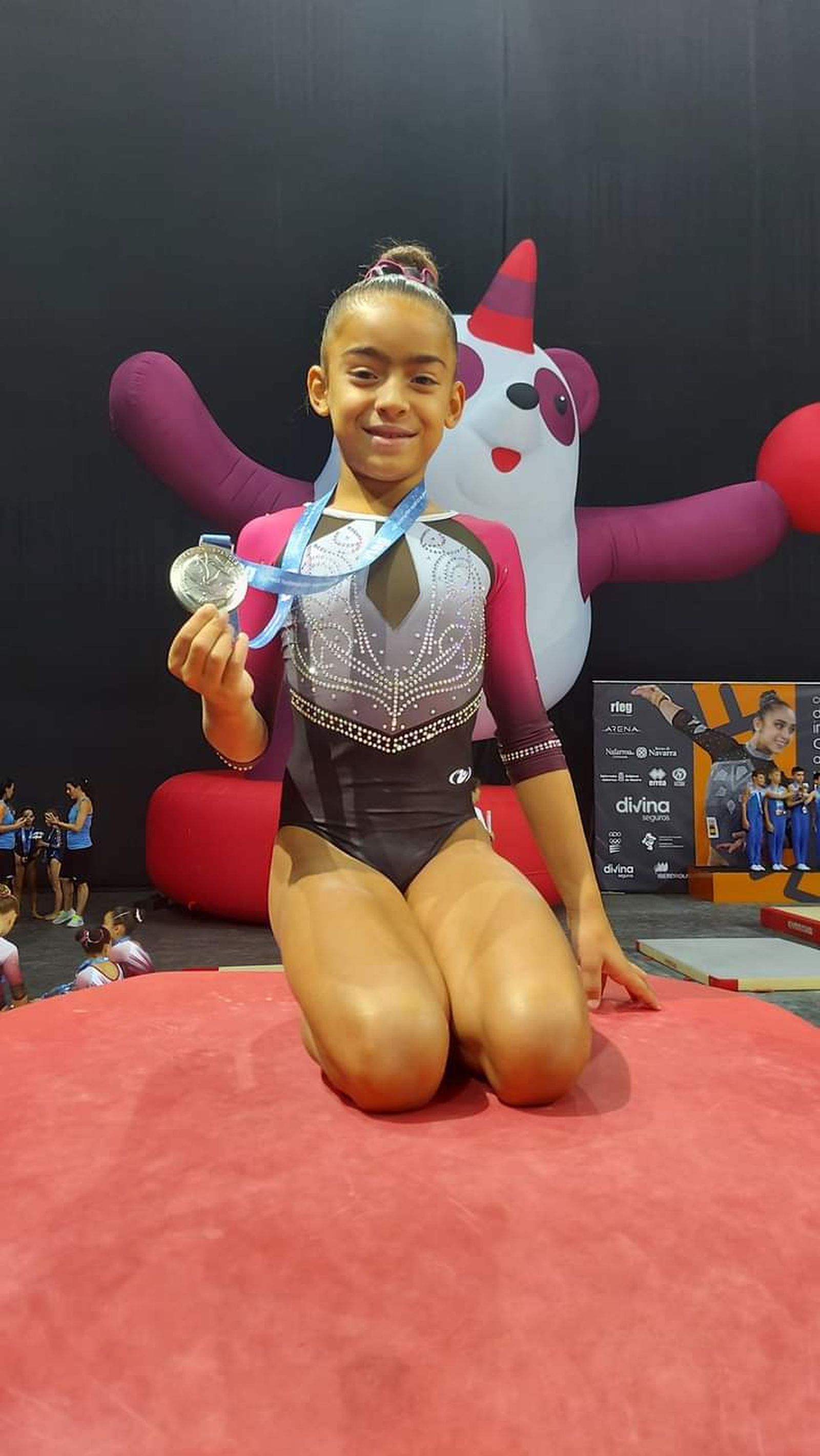 Martina Hermoso, plata en salto.