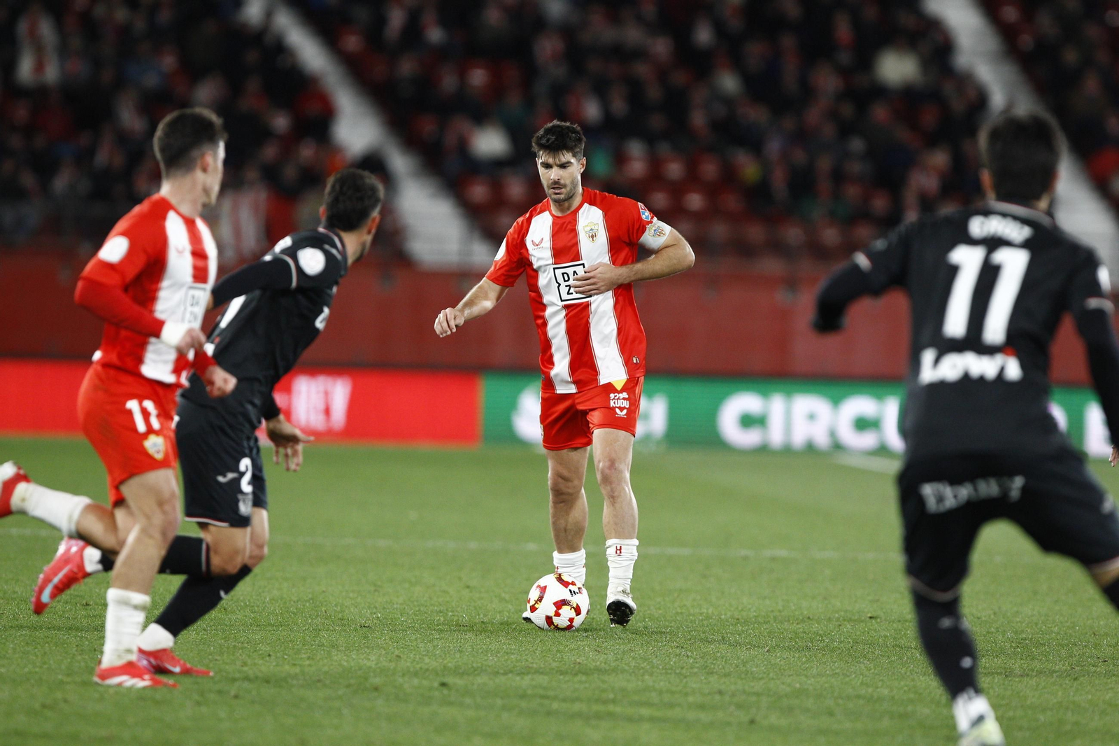 El partido U.D. Almería-C.D. Leganés de Copa del Rey, en imágenes