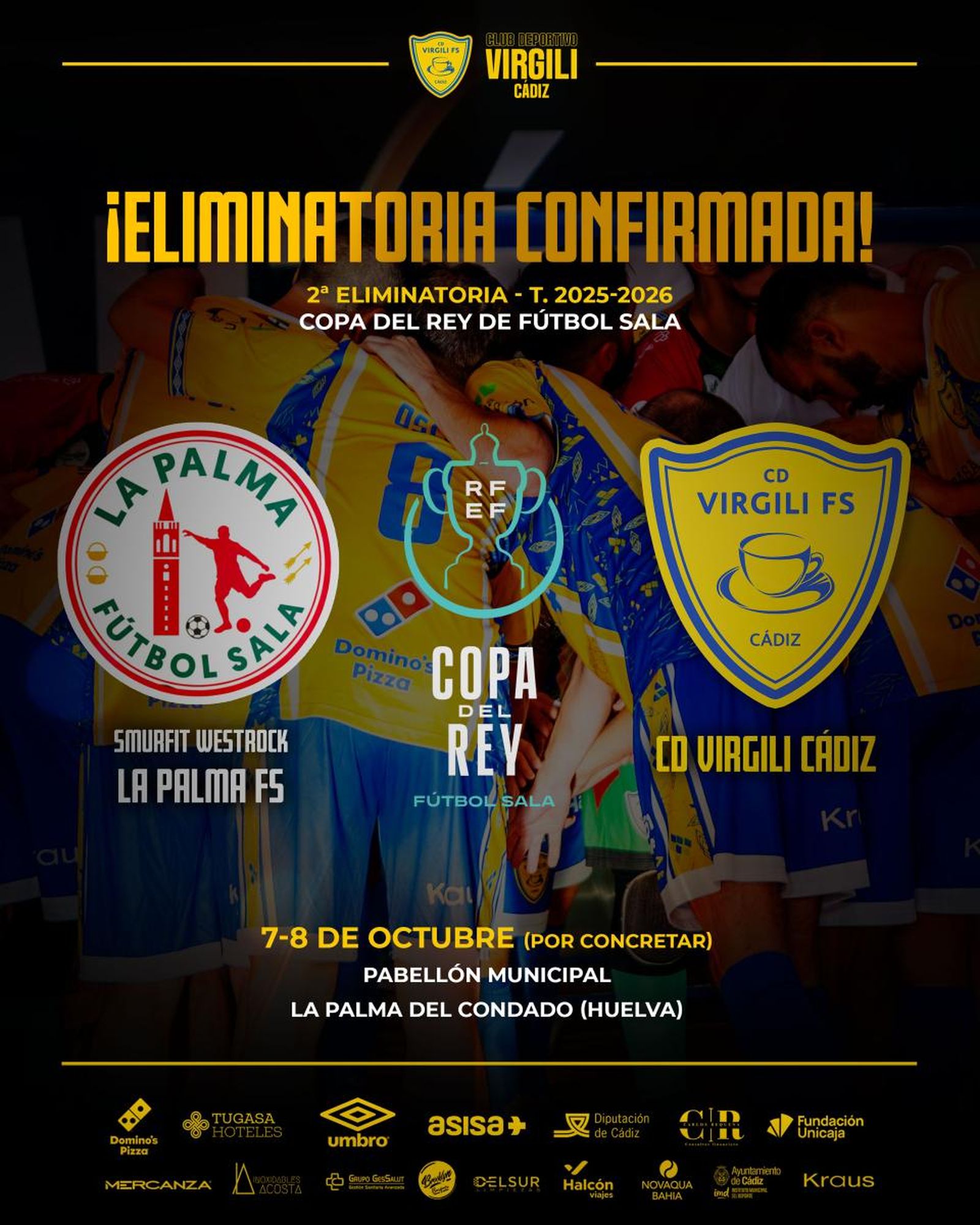 Cartel anunciador de la eliminatoria.