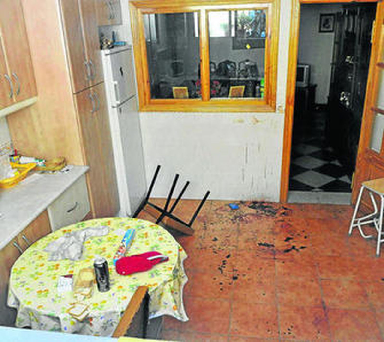 Interior de la vivienda de Cenes donde ocurrieron los hechos.
