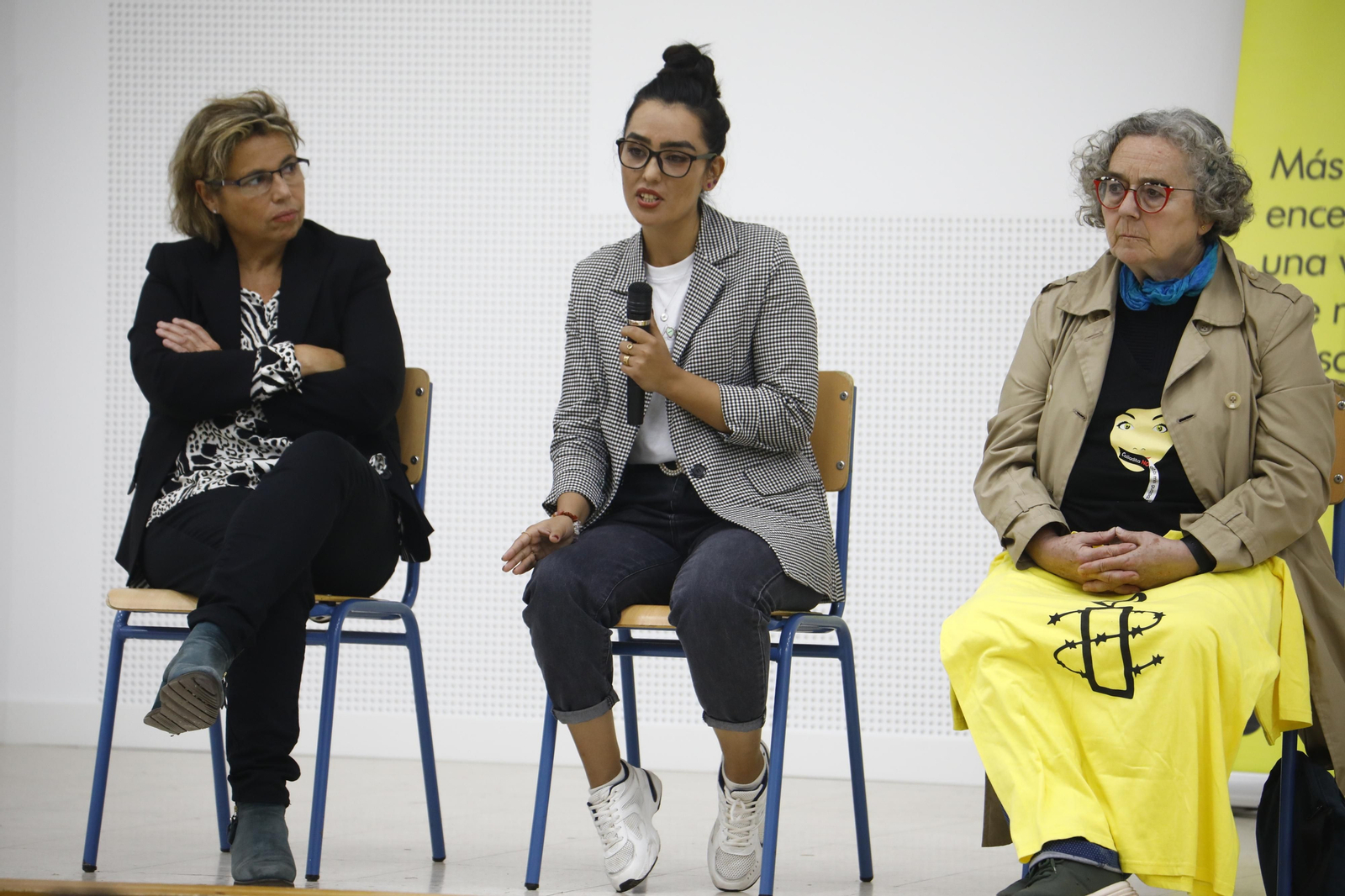 Un momento de la charla ofrecida por la deportista paralímpica y activista afgana, Nilofar Bayat. Un momento de la charla ofrecida por la deportista paralímpica y activista afgana, Nilofar Bayat.