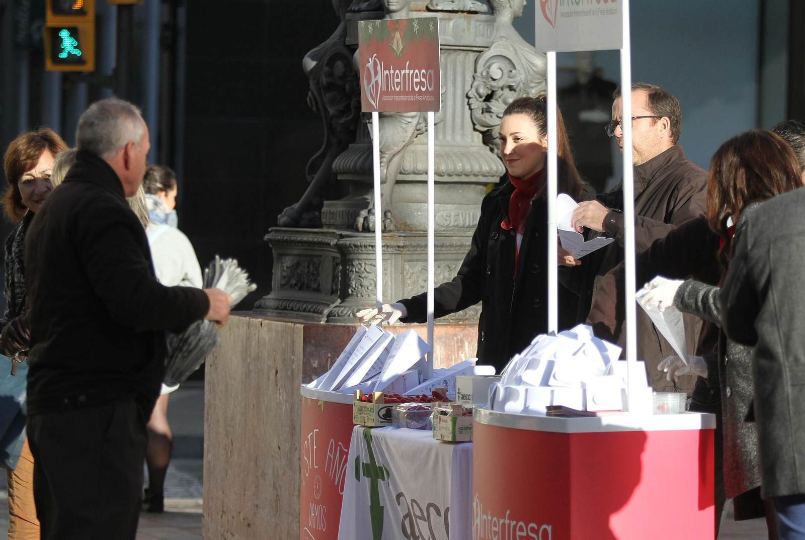 El expositor de Interfresa que estuvo situado a la vera de la Iglesia de la Concepción en Huelva capital.